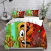 Mode AI Italiensk Brainrot Tung Tung Sahur Sengetøjssæt Enkelt Twin Fuld Queen King Størrelse Sengesæt Børneværelse Dynebetræk Sæt