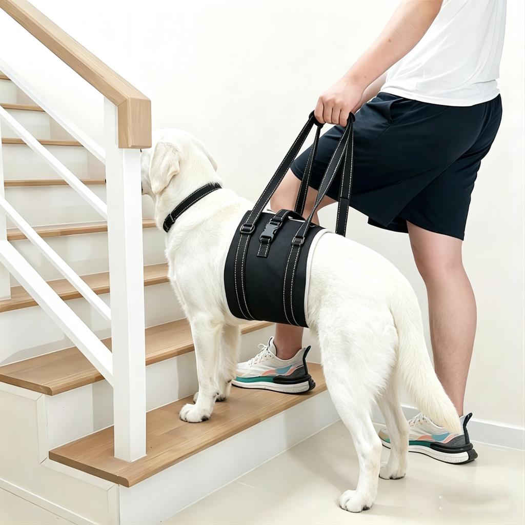 Adjustable Dog Lift Harness Rear Pet Rehab Assist Aid Belt For Elderly Injured Dogs With Weak Rear Legs Walking Recovery Use