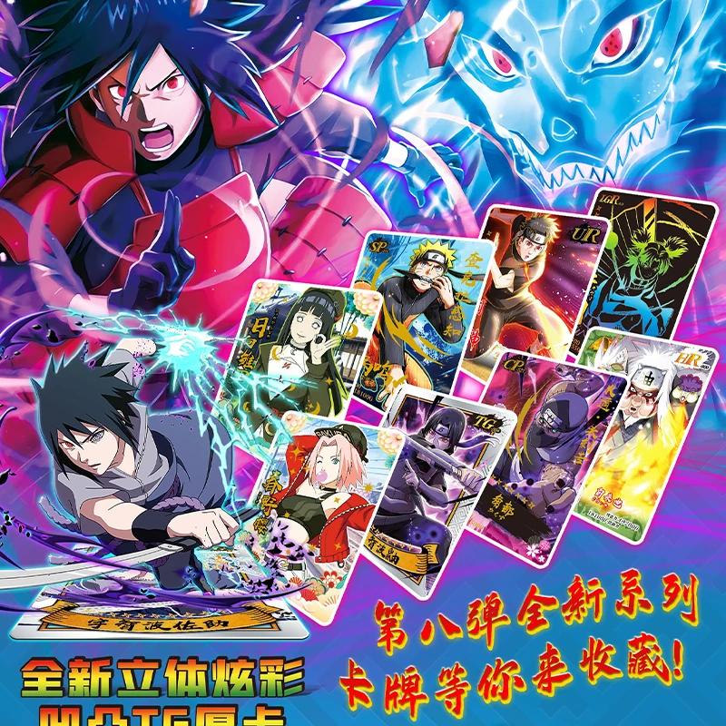 Genuine Naruto Card Will of Fire Deluxe Collection Edition Card Naruto Sasuke Anime Character Cards Collection Toys Kids Gifts