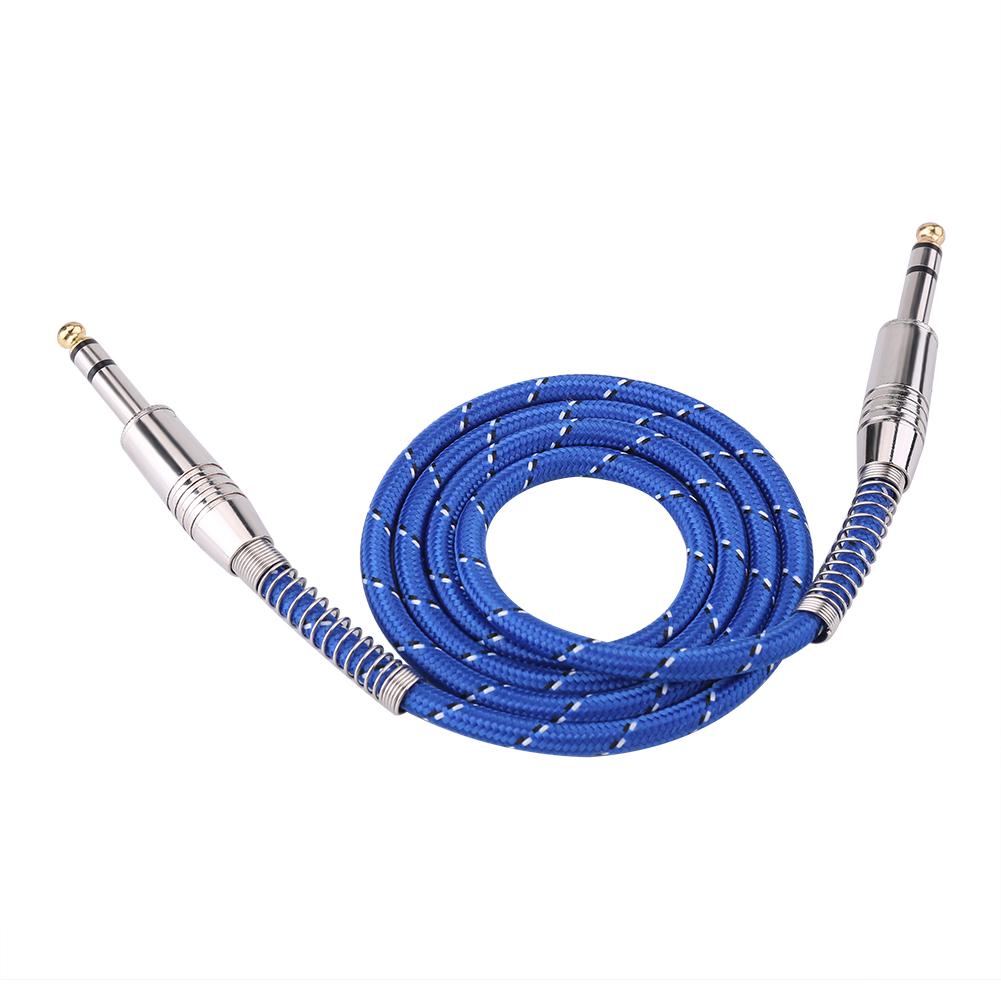 

6.35mm Stereo Male To Male Audio Cable For Electric Guitar Mixer Stereo 1meter белый