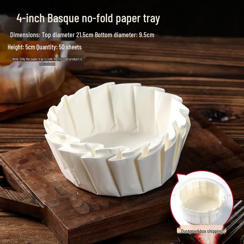 Nicht faltbares Basken-Kuchen- & Heißluftfritteusen-Backpapier