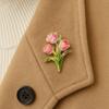 Pin Brooch Pin Enamel Flower Design with Smooth Edges Lightweight