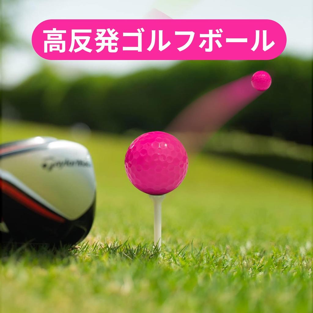 Znlaku Color Golf Combines Distance and High Rebound Eye-catching Ball, 2-Piece Construction,