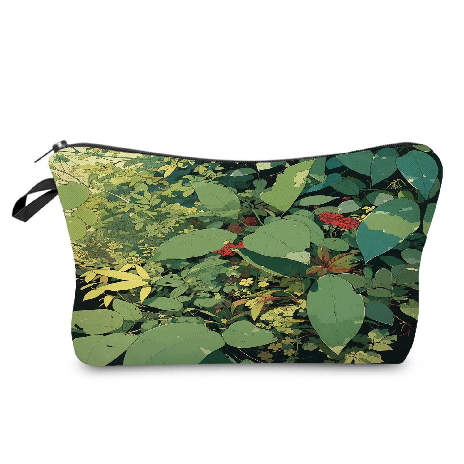 

Женская косметичка с принтом растений Органайзер для туалетных принадлежностей Дорожный кейс для хранения 6845 KTB