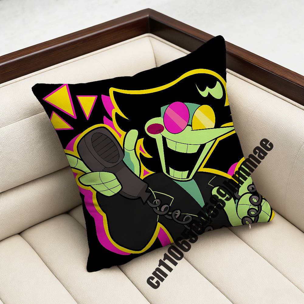 Game DDeltarune Spamton Throw Pillow Case Sham For xcm xcm Square Home Pillowcase Cushion Cover