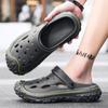 Fashion Men's designer Sandals Summer 2024 new fashion lightweight non-slip flats Garden outdoor beach flip-flops men's shoes