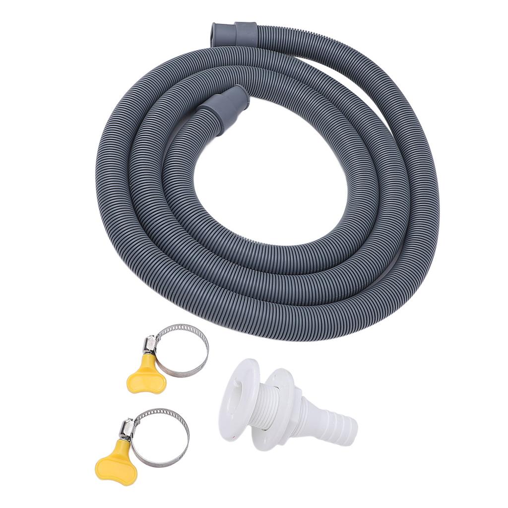 750GPH Bilge Pump Installation Kit Efficient Drainage 0.75in Diameter 6.56ft Bilge Pump Hose with 2 Clamps for Yacht