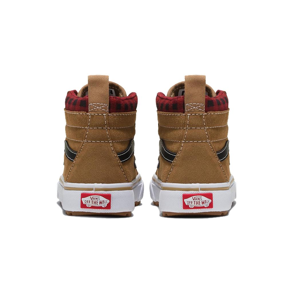 Vans Sk8 Comfortable Versatile Round Toe High Top Kids Skate Shoes Kids Sneakers Brown VN0A5HZ5Y49