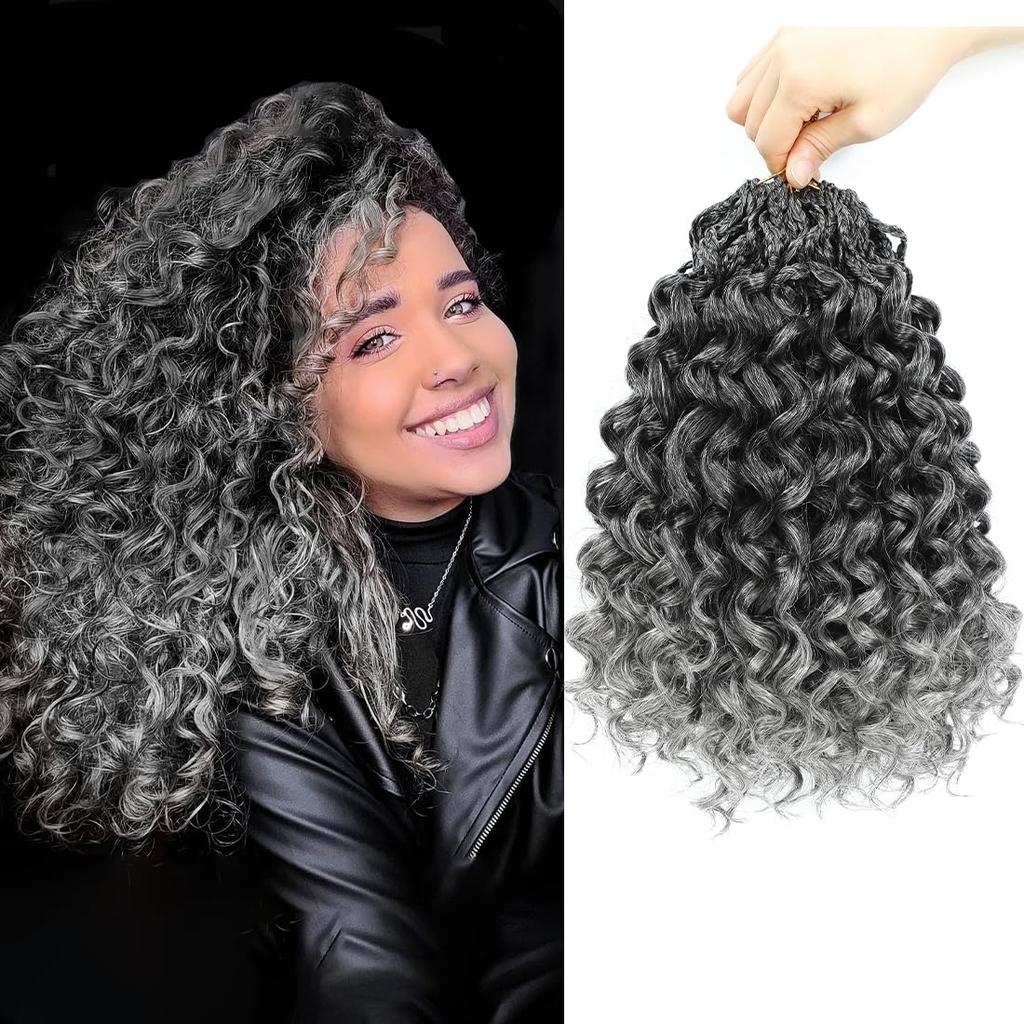 Box Gogo Curl Crochet Hair for Black Women Pre looped Short Ocean Wave Crochet Hair Water Wave Beach Curl Crochet Braiding Hair