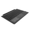Wireless Bluetooth Keyboard Portable Detachable 7 Color LED Backlit with Toucpad 1089‑D Black