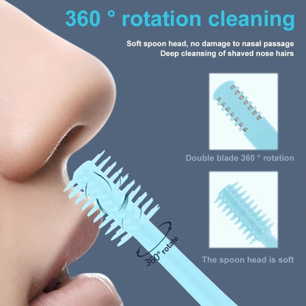 360° Rotation Nose Hair Trimmer Double Sided Nose Hair Trimming Grooming Tool