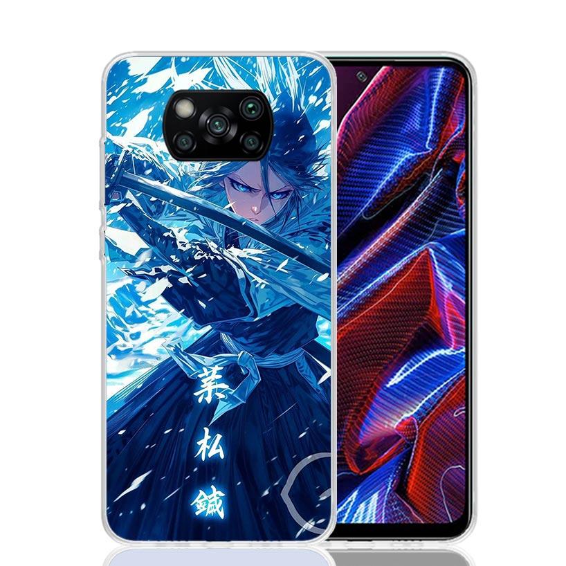 Bleach Kuchiki Rukia Phone Case For Xiaomi Poco X7 X6 X5 Pro F7 Ultra Redmi 15C 15 13 13C 12 12C 10 10A 10C 9 9A 9C 9T Cover Poc