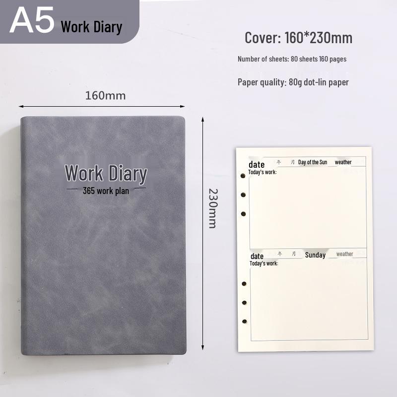 A4 Work Log & Meeting Minutes Book with Custom Printing for Office or Construction Use