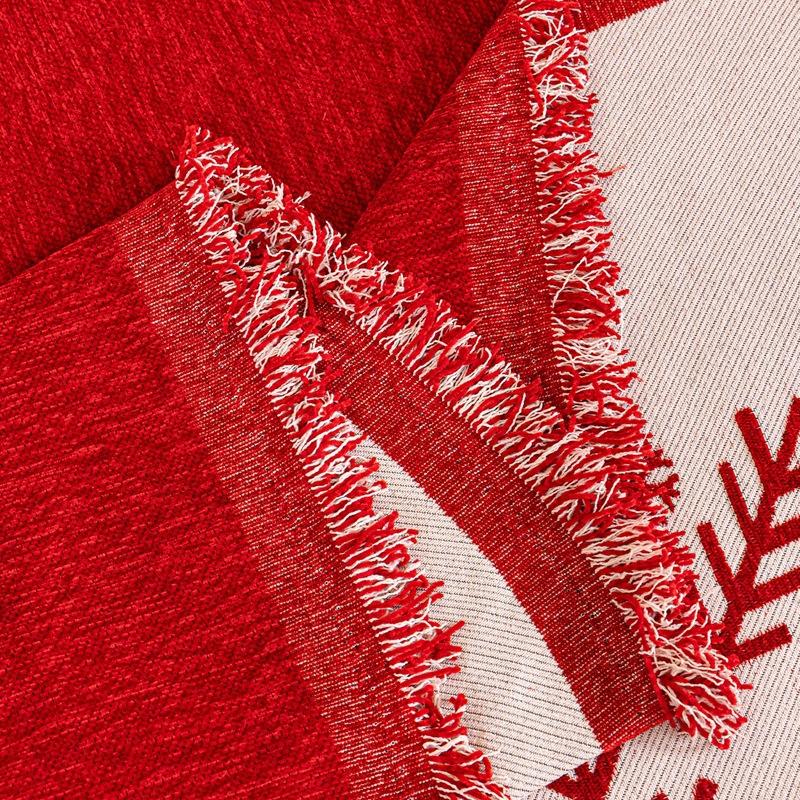  Christmas-Themed Sofa Cover All-Season Universal Full Cover Sofa Cover Red Festive Multifunctional Sofa Towel Cushion Cloth