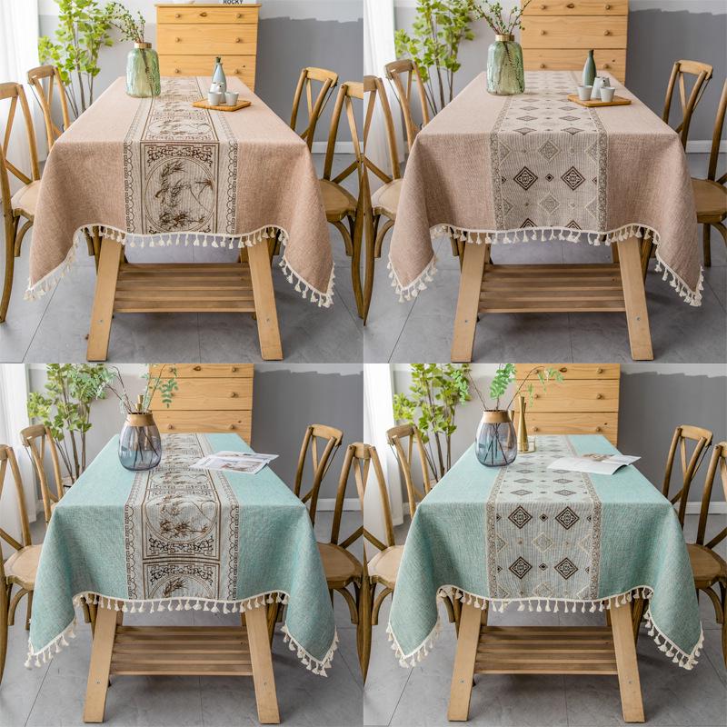 Pastoral Tablecloth Cotton And Linen Rectangular Table Flag Table Mat Coffee Table Tablecloth Dining Table Cloth