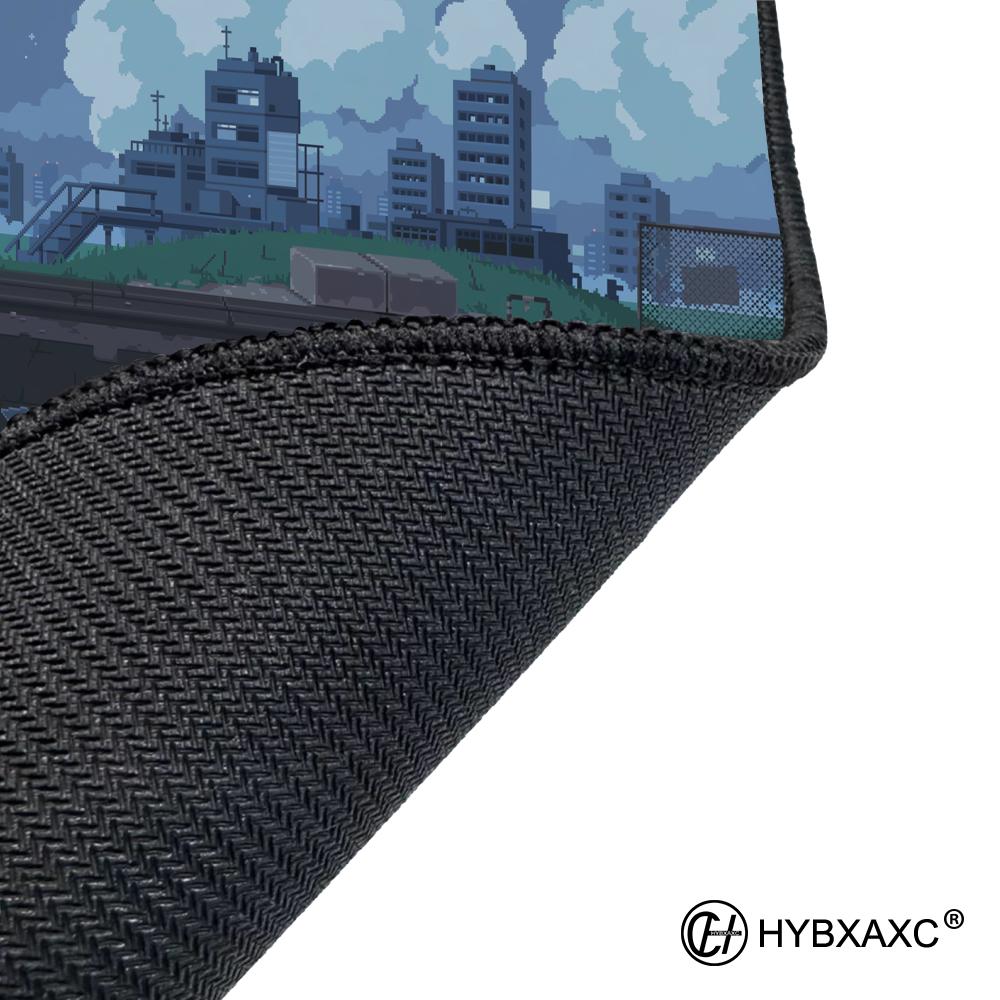 HYBXAXC Pixel Style Large Mouse Pad Gamer Computer and Office Table Desk Mat Gaming Hoom Accessories XL Art Mousepad Pc Cushion