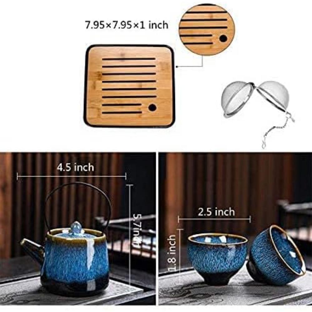 Kung fu/China tea set, tea tray and tea mouth, perfect for picnics and Tours