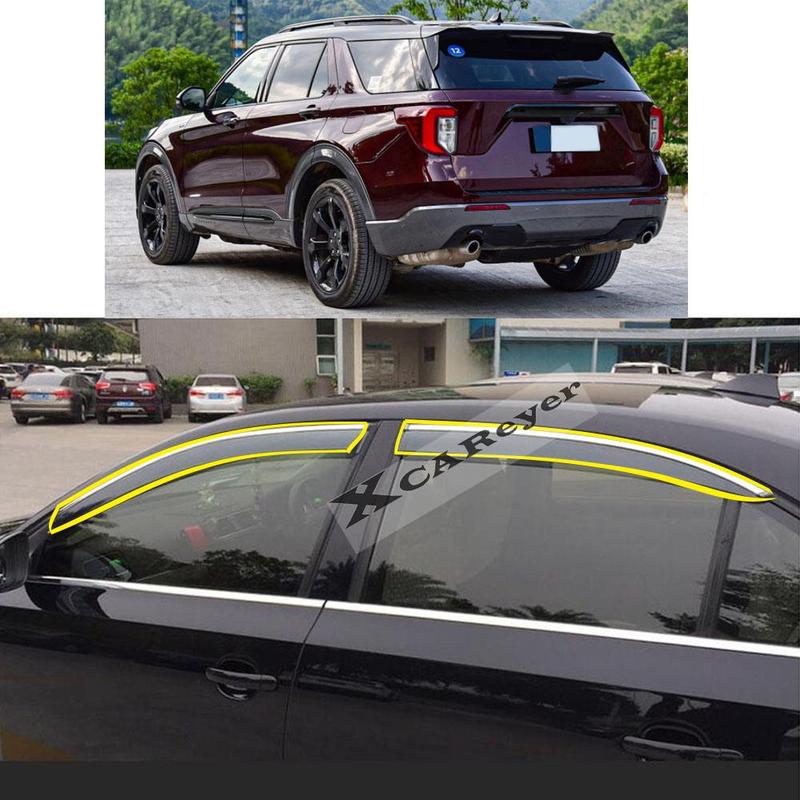 For Ford Explorer    Car Body Styling Sticker Plastic Window Glass Wind Visor Rain/Sun Guard Vent Parts