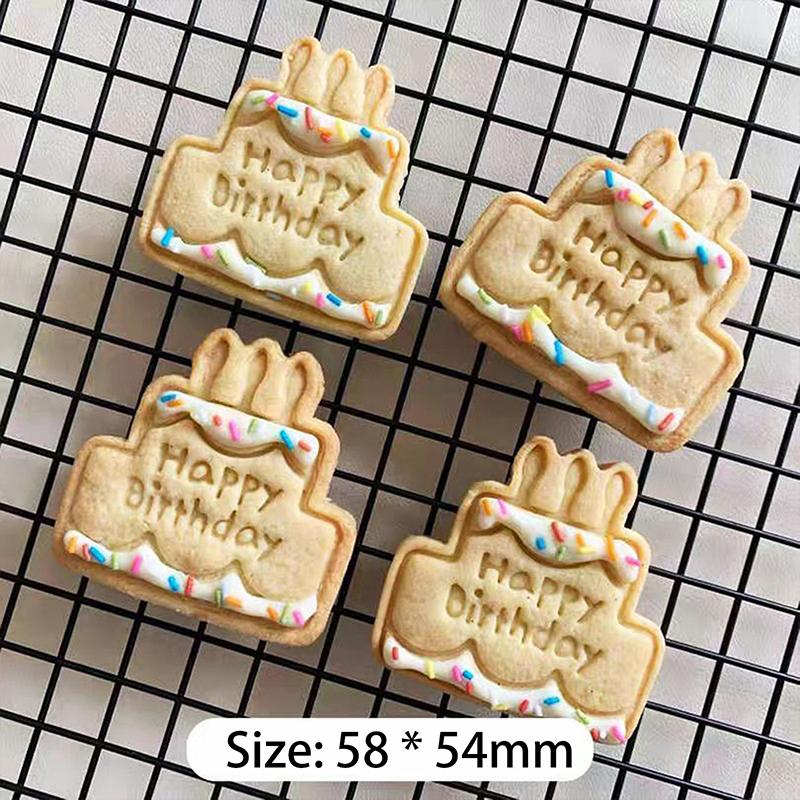 1Set Plastic Cookie Mold Biscuit Mould DIY Bakery Pastry Tools Confectionery Baking Stamp Cutters Kitchen Gadgets