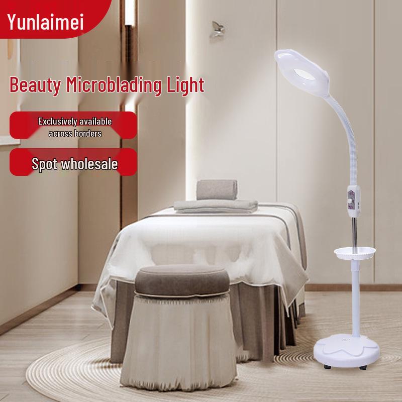 

Світлодіодна лампа з лупою для захисту очей для салону: Ідеально для татуювання, манікюру та нарощування вій