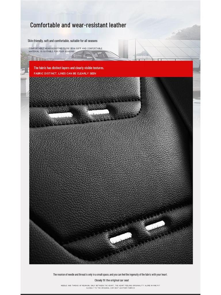 Universal Four-Season Car Seat Cushion Set – Five-Piece Linen & Ice Silk Full Coverage