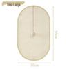 Extra-Large Sisal Wall-Mounted Cat Scratching Post - Wear-Resistant, No Flake, Protects Furniture, Includes Teaser Toy.