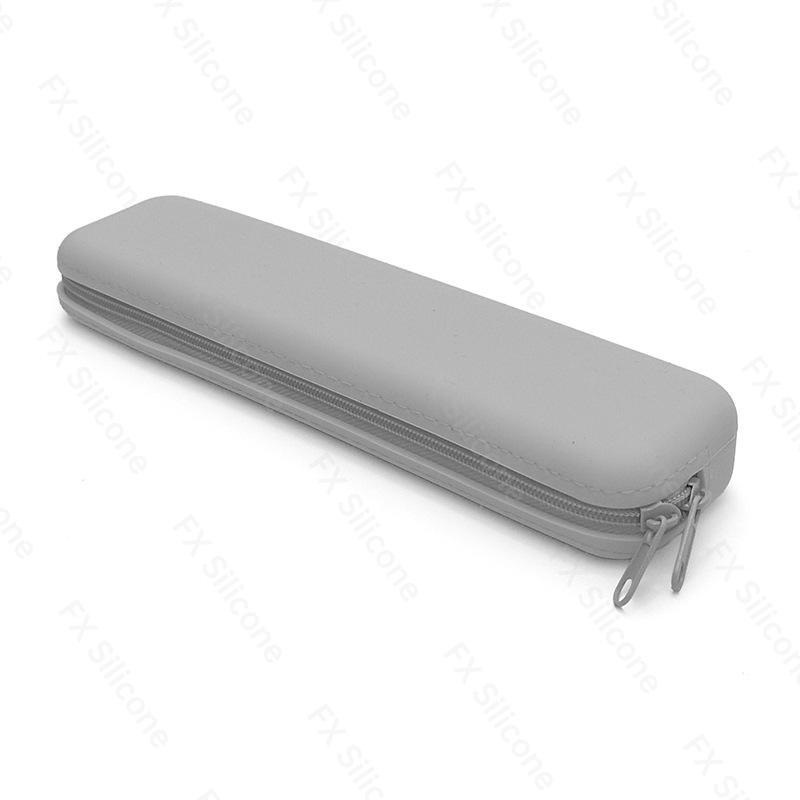 Rectangular Silicone Cartoon Pencil Case - Student Stationery Bag with Printable Logo