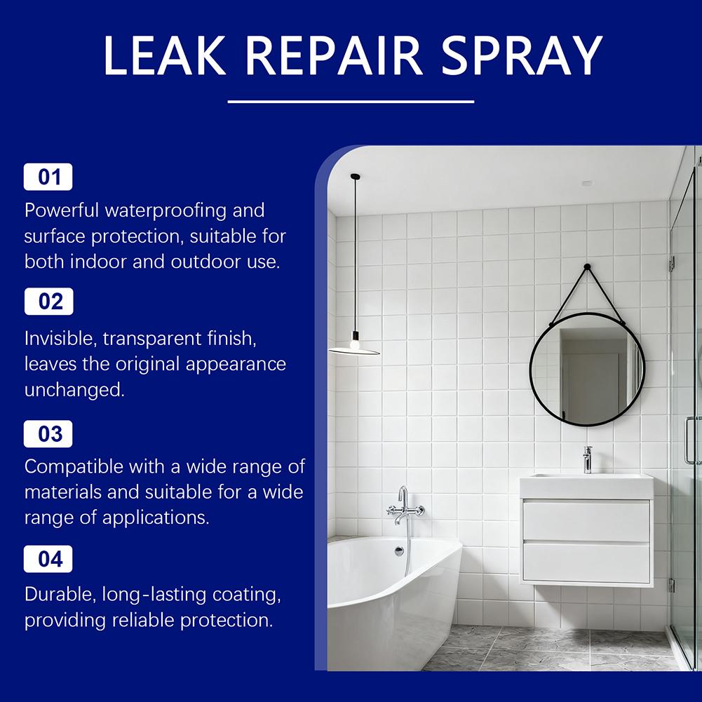Roofs Leaks Repair Sealant Spray For Shingle Invisibles Coating Basement Wall Moisture Barriers