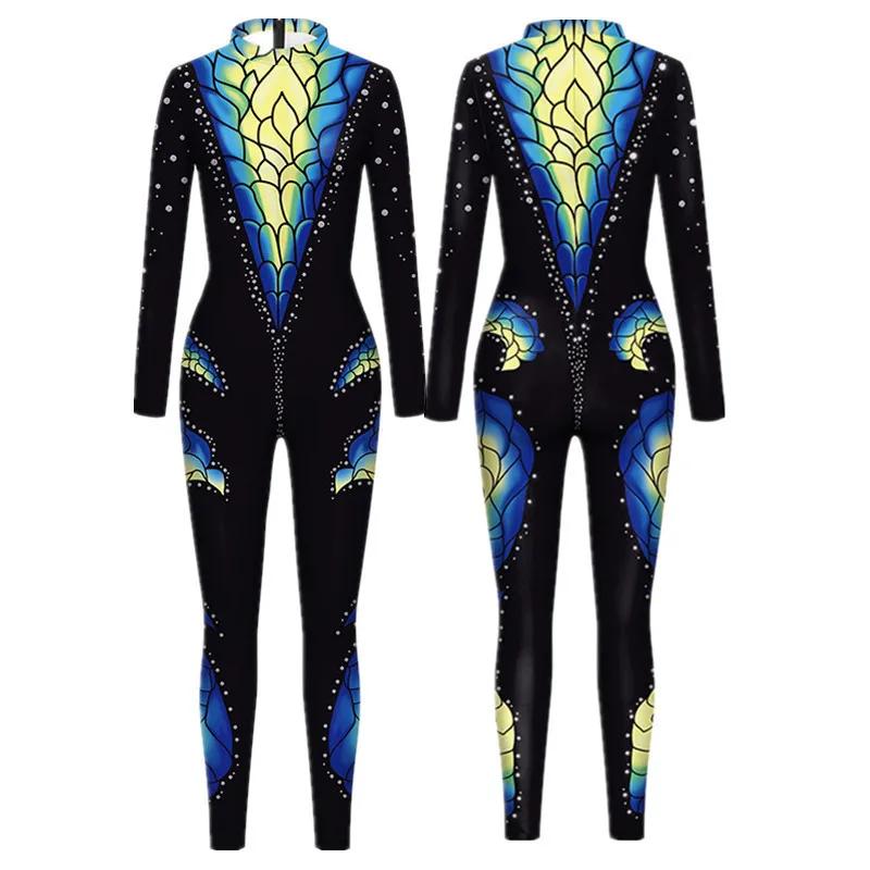 

3D цифровая печать сценические костюмы для взрослых Хэллоуин мероприятия карнавал тематическая вечеринка косплей костюм ролевые игры комбинезон Adults XXXXL