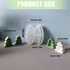 4 Mulden Baumform Silikonform Weihnachtsbaum Silikonform zur Herstellung von Kerzen Teelichthaltern Epoxidharz Projekt