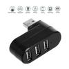 USB 2.0 Hub USB Hub 2.0 Multi USB Splitter Hub Rotatable 3 Port Multiple Expander Splitter Mini USB 2.0 Hub Computer Accessories