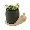 Modern Unique Snail-shaped Flower Pot Cute Corrosion Resistant Eco-Friendly Planter Plastic Growing Pots Balcony