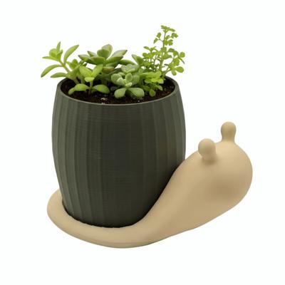 Pot de fleurs moderne unique en forme d'escargot Mignon Résistant à la corrosion Écologique Jardinière Pots de culture en plastique Balcon
