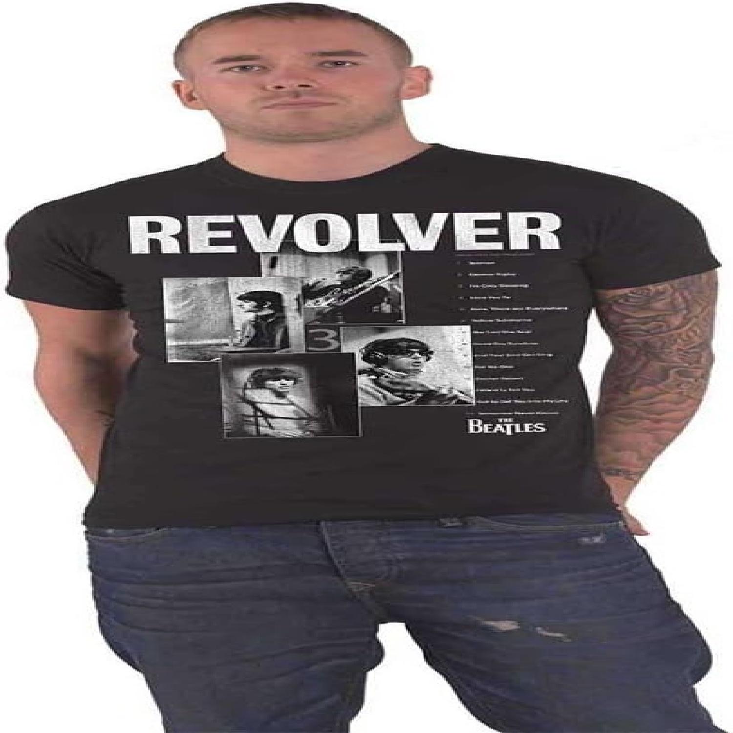 

The Beatles T Shirt Revolver Tracklist Band Logo New Official Mens Black XXXXXL чорний