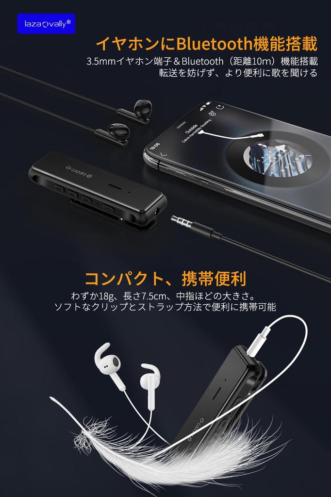 Bluetooth Wireless Audio aptX and low latency aptX LL equipped with Qualcomm smart MEMS high sensitivity music and call flip Windows black Laza-Vally
