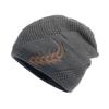 Winter Hat Stretchy Thick All Match Yarn Embroidered Wheat Fleece Fleece Cap for Daily Life