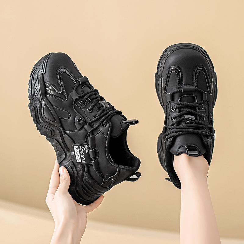 Korean version of the new dad shoes women's 2025 spring student versatile sports shoes women's casual thick-soled heightening shoes women's shoes