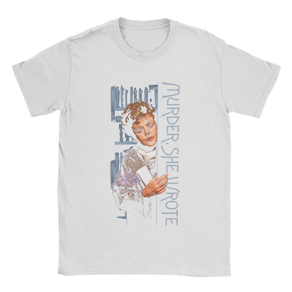 Murder She Wrote Men's T Shirts Awesome Tees Short Sleeve Crew Neck T-Shirts Pure Cotton Plus Size Clothes