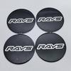 4pcs 45mm 50mm 56mm 65mm RAYS Logo Emblem Car Stickers Accessories for Car Wheel Center Caps Hub Cap Rim Cover Badge Replacement