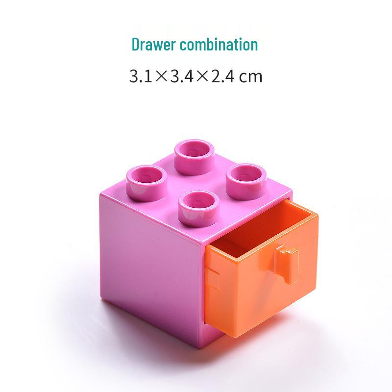 LEGO Duplo-Compatible Large Bricks: Kitchen, Bathroom, Furniture & Food Play Accessories for Children's Building Toys