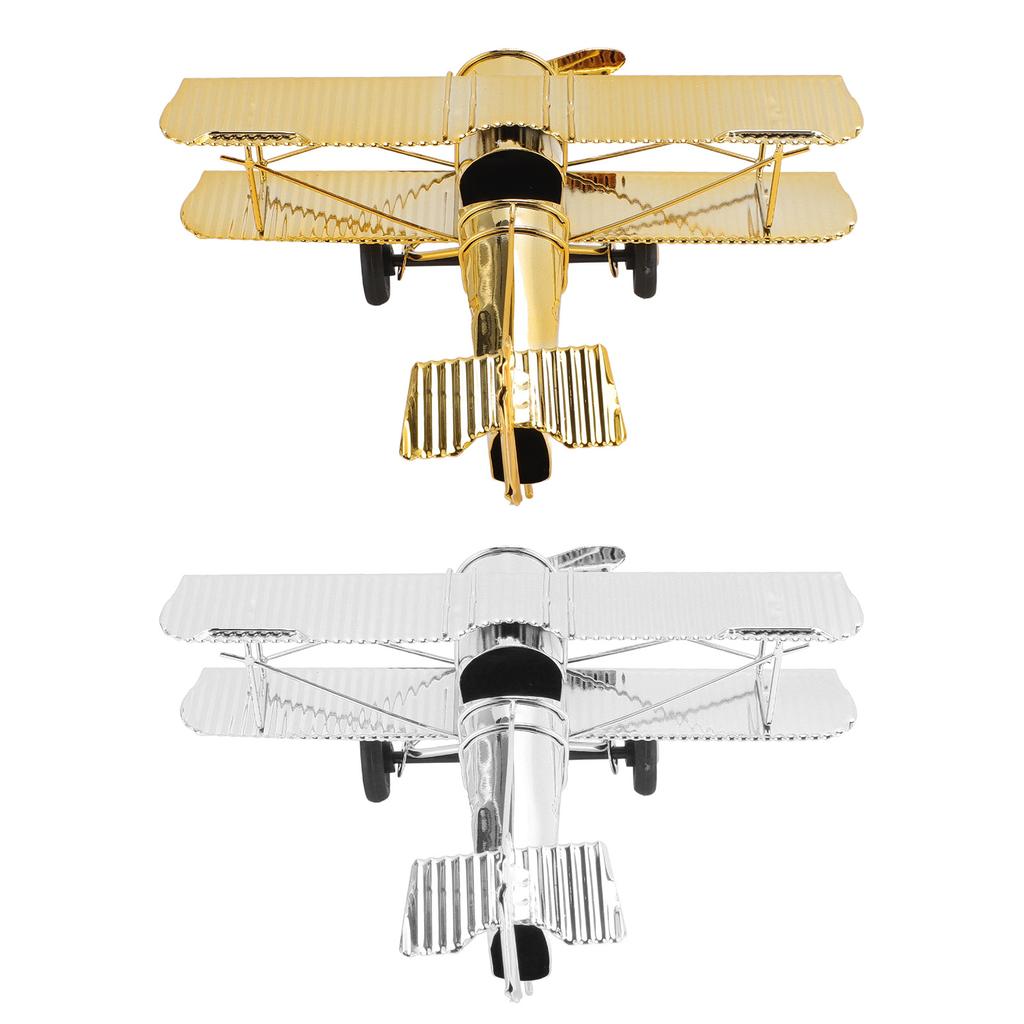 Metal Airplane Decoration Middle Size Iron Airplane Desktop Decoration for Home and Office
