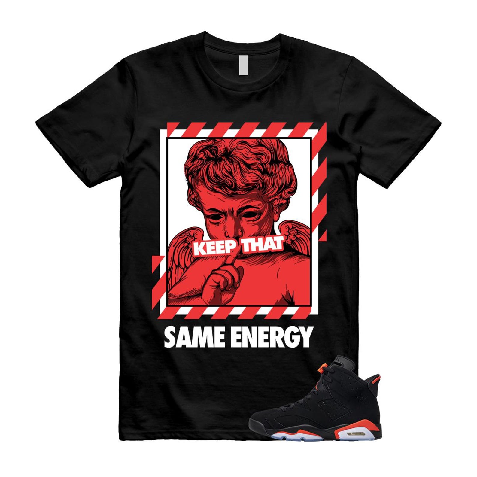 6 Infrared Salesman Black Red T Shirt Match ENERGY S