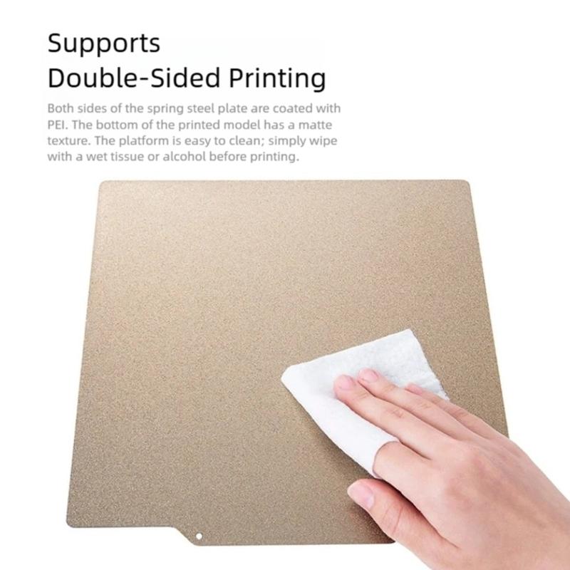 335x325mm Textured Build Plate Steel 3D Printer Accessoies Printing Board Double Side 3D Printing Plate For H2C
