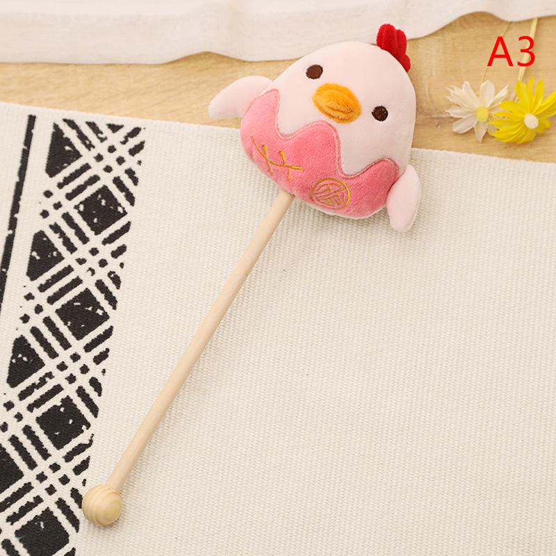 1PCS Cute Cartoon Massage Hammer Hitting Hammer Stick Handheld Plush Small Hammer For Neck Shoulder Meridians Legs Back Massage