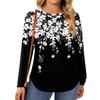 Womens Plus Size Tops Long Sleeve Shirts Round Neck Flowy Tunic Casual Loose Blouse L-5X