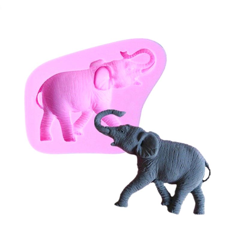 3D Elefant Tier Silikon Form Schokolade Form Fondant Kuchen Dekoration Werkzeug