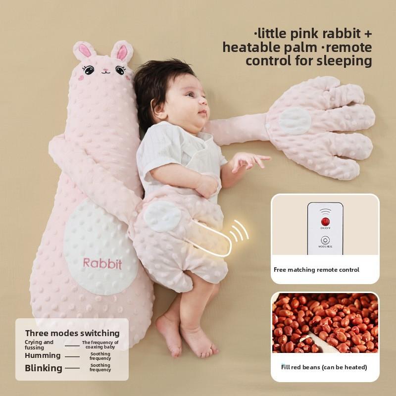 Toddler Comfort Pillow With Vibration And Gentle Tapping For Infant And Preschool Sleep Rabbit