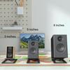 2 Piece Sturdy Desktop Speaker Mount for 8in Speakers Featuring Easy Installation and Stable Support Enhances Sound