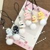 Adorable Sturdy Resin Cats Phone Charm Keychain Pendant for Girls Adds Lovely to Your Bag or Backpack Decoration