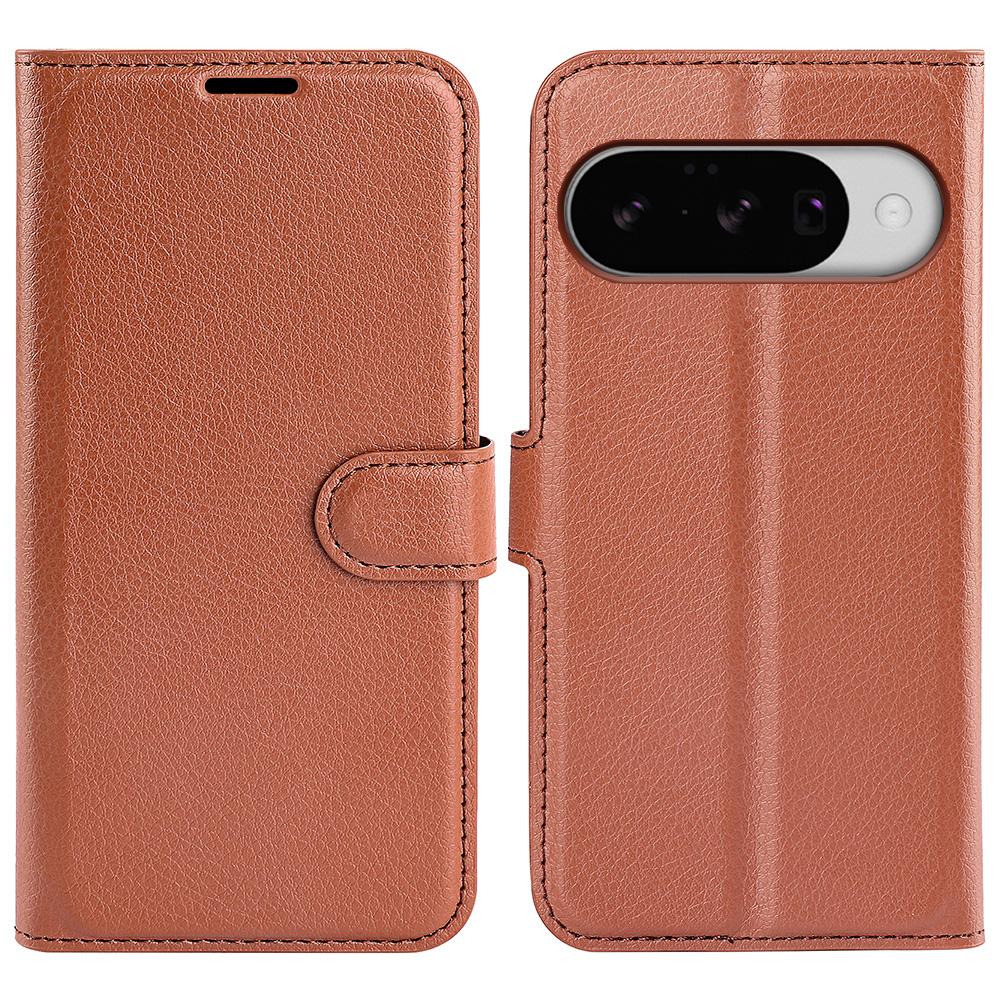 For Google Pixel 10 Wallet Case Litchi Texture Shockproof Leather Flip Stand Phone Cover